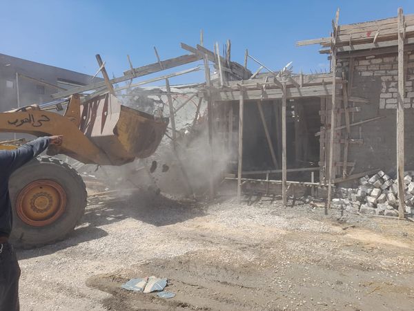 محافظ بورسعيد : إزالة منزل خرساني مخالف بجنوب المحافظة 