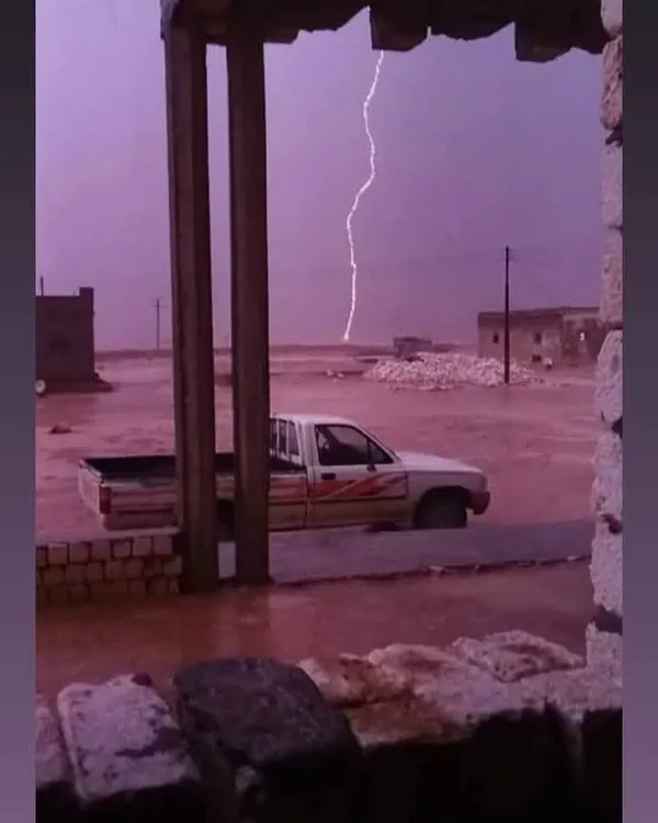 أمطار رعدية غزيرة على مطروح والساحل الشمالي 