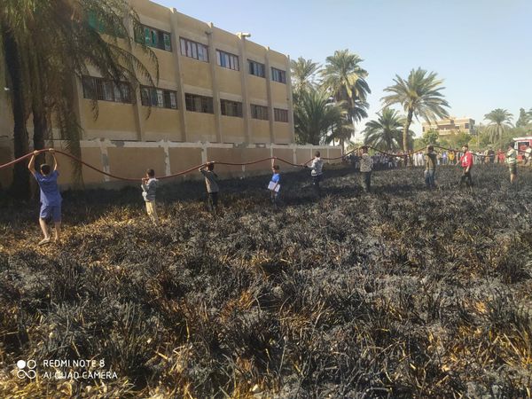 جانب من الحريق 