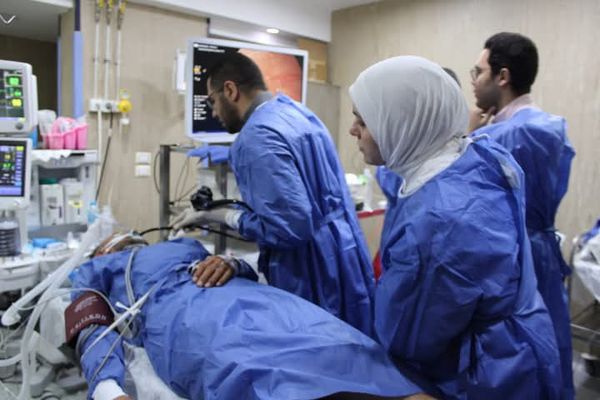جانب من العملية الجراحية 