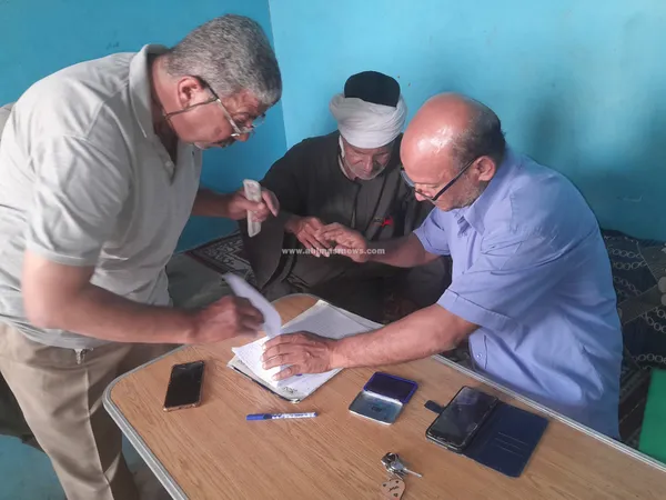 جانب من المساعدات