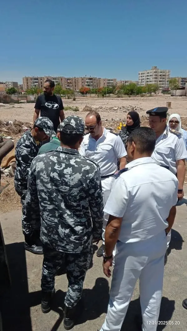 إزالة اماكن النباشين بالإسماعيلية 