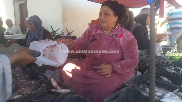 المعلمة دعاء، أشهر بائعة أسماك بكفر الشيخ 
