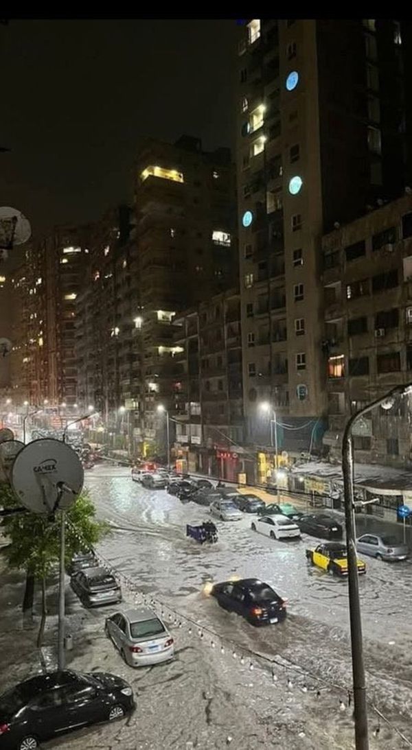 تداعيات عاصفة الإسكندرية