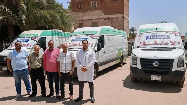 جانب من القافلة الطبية 