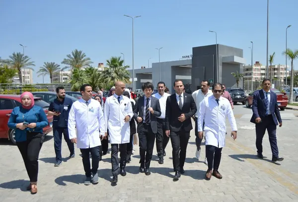 جانب من تفد وفد الجايكا اليابانية