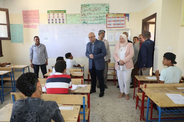 خلال متابعة امتحانات الشهادة الإعدادية ببنى سويف 