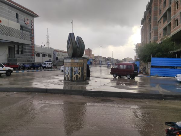 سقوط أمطار متقطعة علي مطروح 