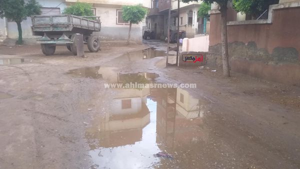 هطول أمطار غزيرة على كفر الشيخ 