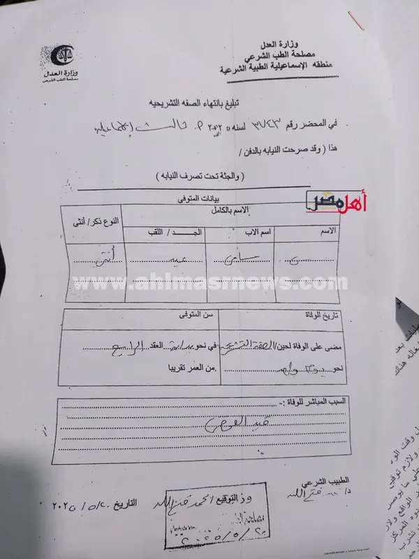 التقرير الطبي 