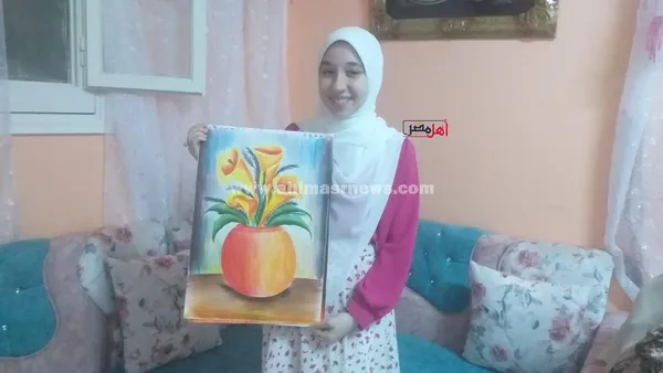 الطالبة رانيا عبدالله، الأولى على الشهادة الإعدادية الأزهرية بكفر الشيخ