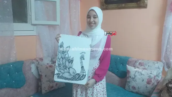 الطالبة رانيا عبدالله، الأولى على الشهادة الإعدادية الأزهرية بكفر الشيخ