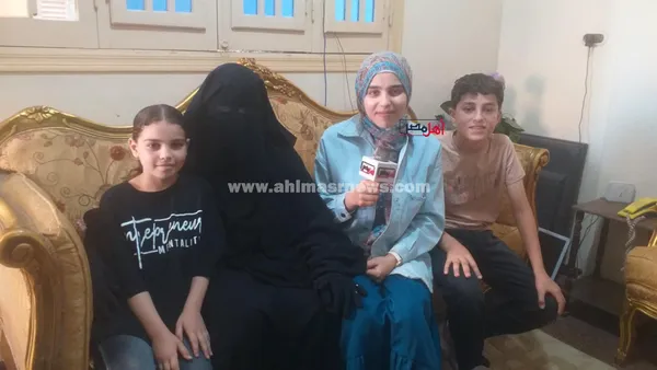 الطالبة شذى محمد، الأولى مكرر على الشهادة الإعدادية بكفر الشيخ وأسرتها 