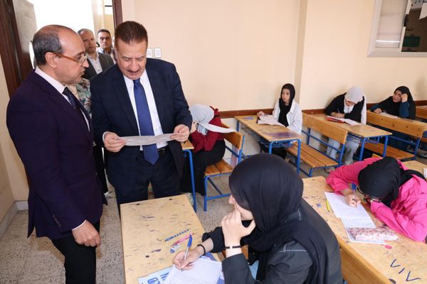 تفقد لجان الشهاده الاعداديه 