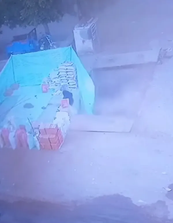 جانب من الحادث 