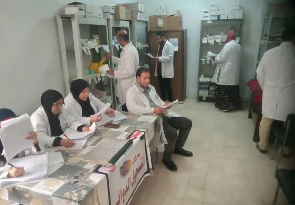 جانب من القافلة الطبية 
