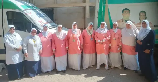 جانب من القافلة الطبية 