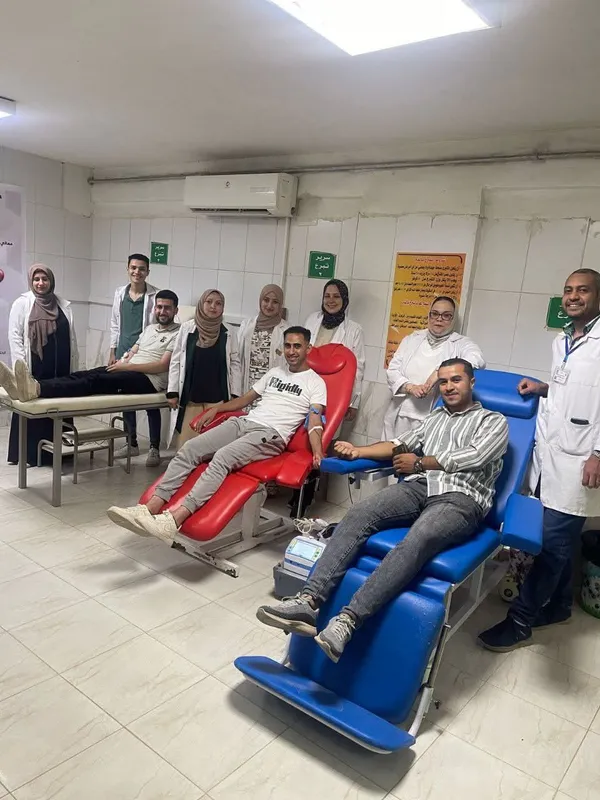 جانب من حملة التبرع بالدم 