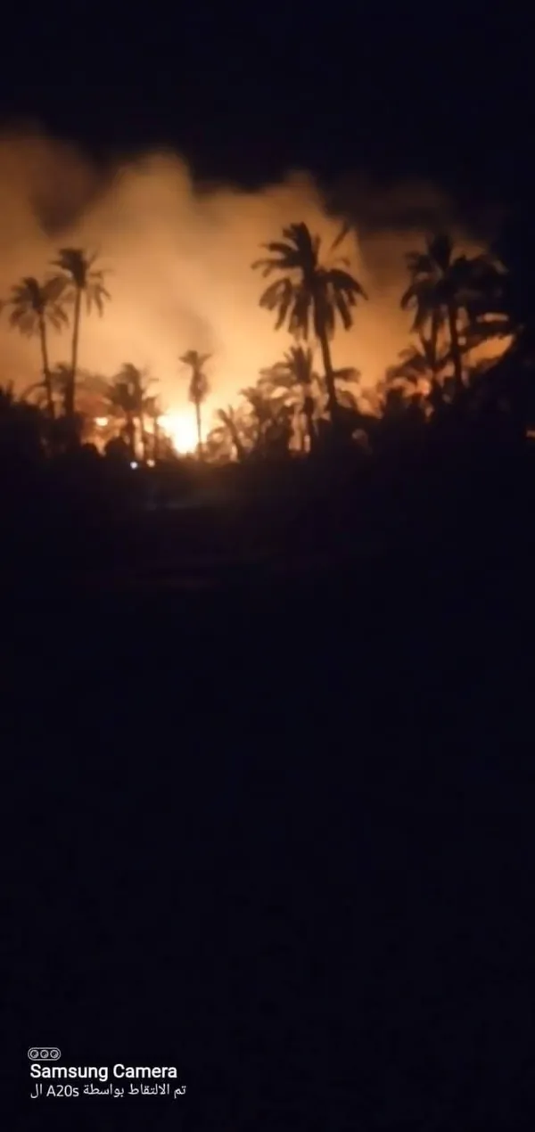 حريق بواحة سيوة 