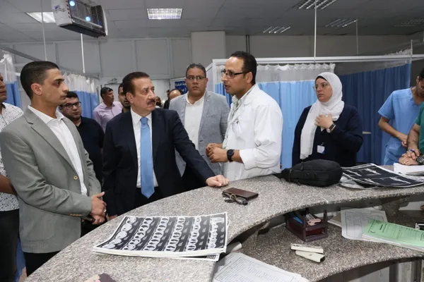 محافظ المنوفية يزور المصابين 