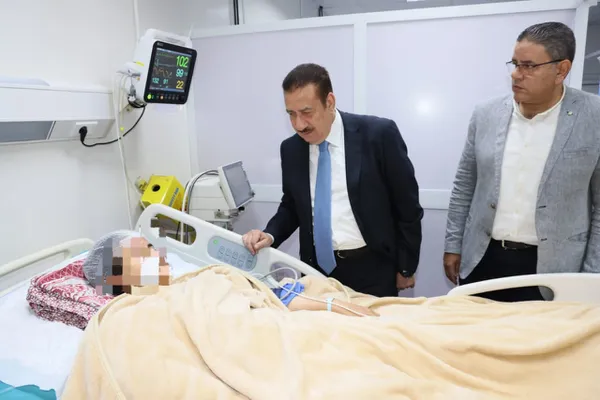محافظ المنوفية يزور المصابين 