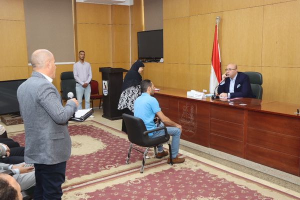 اللقاء الأسبوعى لمحافظ بنى سويف مع المواطنين 