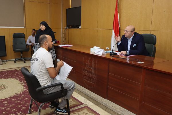 اللقاء الأسبوعى لمحافظ بنى سويف مع المواطنين 