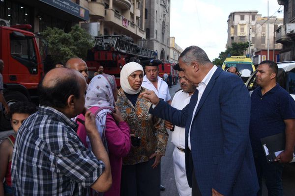 انهيار عقار بالعطارين وسط الإسكندرية