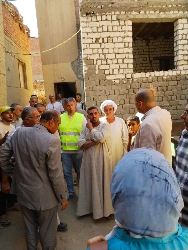 تصدع منازل بقرية أبو ويط ببنى سويف 