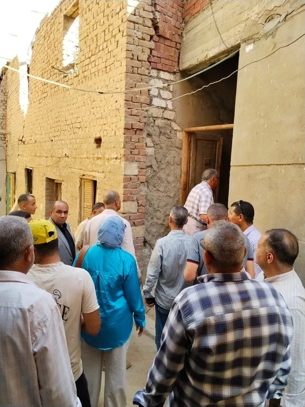 تصدع منازل بقرية أبو ويط ببنى سويف 