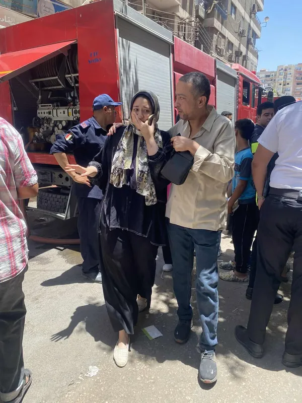 جانب من الحريق 