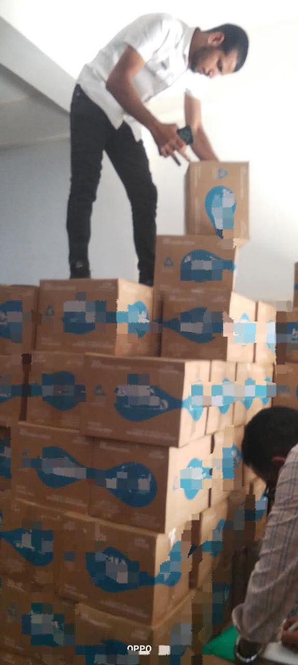 جانب من المضبوطات 