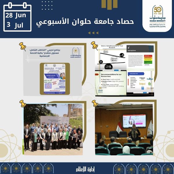 حصاد جامعة حلوان 