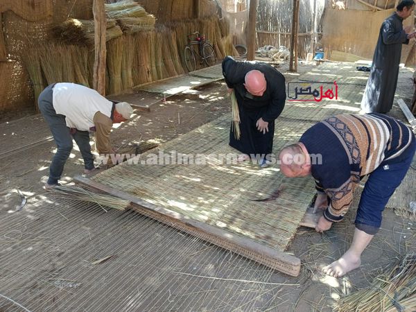 صناعة الحصر بقرى الغربية 