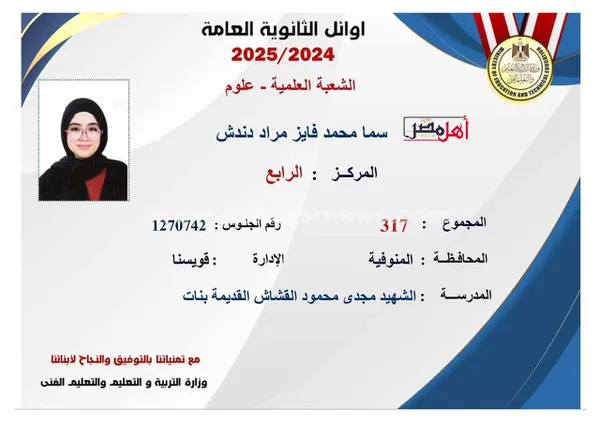 من أوائل الجمهورية.. مدرس يهدي طالبتين بالثانوية العامة «سبيكة ذهب عيار 24» وزن 5 جرامات