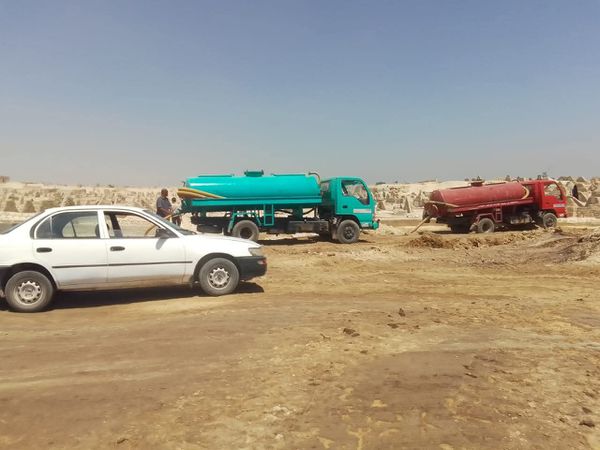 تسرب المياه الجوفية بمقابر ميدوم 