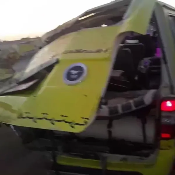 جانب من الحادث 