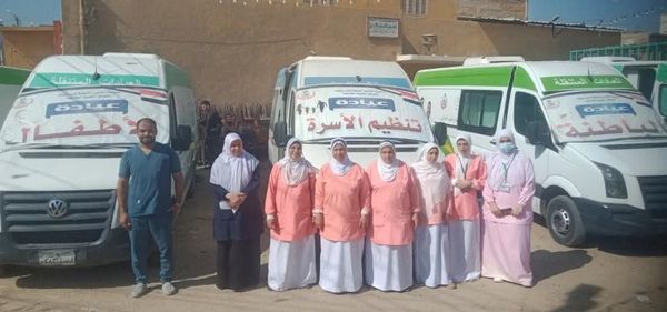جانب من القافلة الطبية 