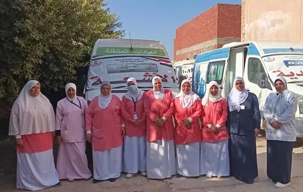 صورة من القافلة الطبية