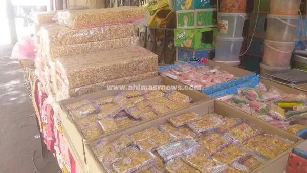 حلوى المولد بأسواق كفر الشيخ