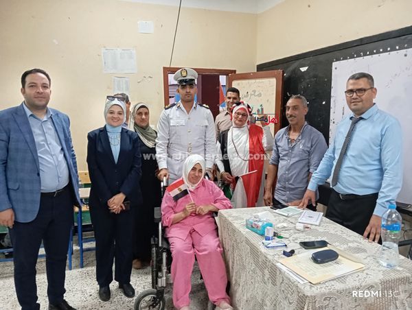 راندا فتاة ذوي الهمم تشارك في الانتخابات 