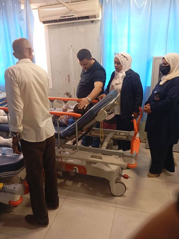 مصابى حادث طريق بنى سويف 