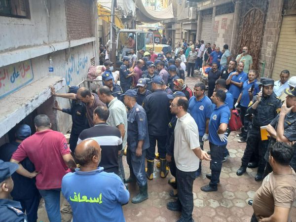 حريق مصبغة بالمحلة الكبرى