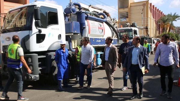 مياه كفر الشيخ تنفذ مناورة لمواجهة مياه الأمطار والسيول