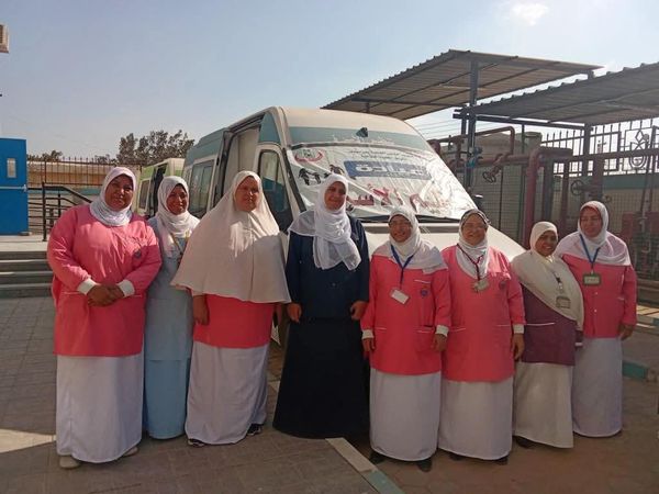 جانب من القافلة الطبية 