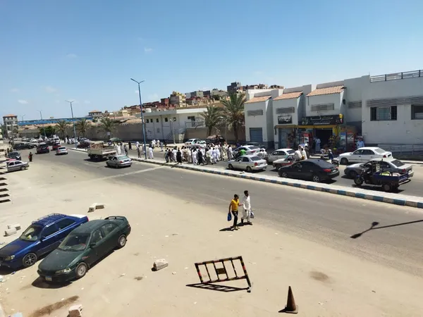 جنازة الشاب المقتول في ليبيا 