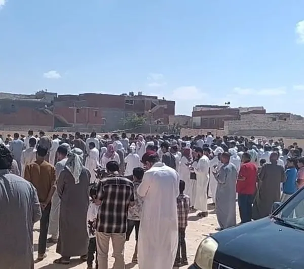 جنازة الشاب المقتول في ليبيا 