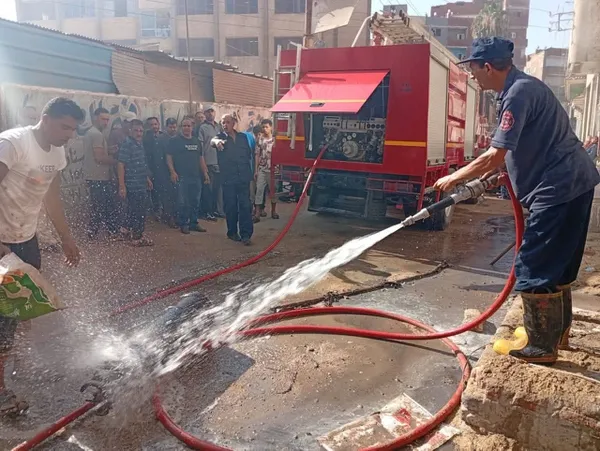 حريق مخبز