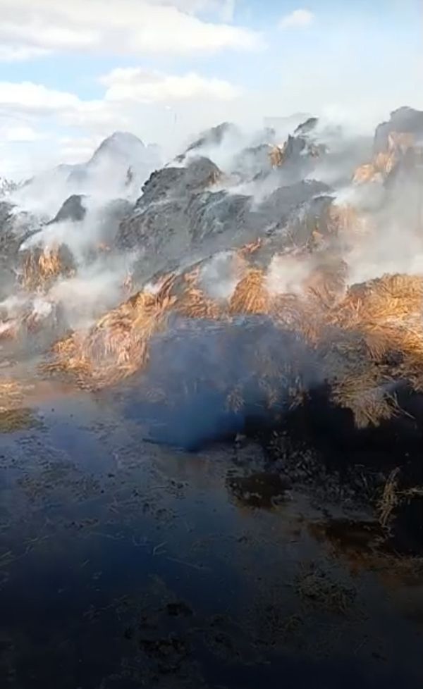 جانب من آثار الحريق