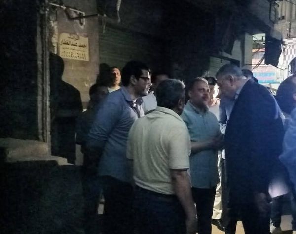 محافظ الشرقية ينتقل لمتابعة انهيار جزئي لعقار